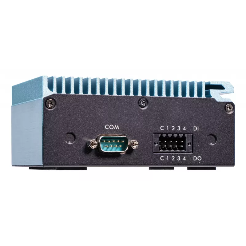 Shuttle Edge PC SPCEL02, Intel Celeron J6412, 1x HDMI, 2x 2.5G LAN, 1x COM, DIO (4x in, 4x out), 3x USB, 2x M.2, 12-24V, 24/7 nepretržitá prevádzka, bez ventilátora, vrátane VESA a DIN držiaka