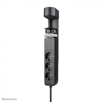 Neomounts DS22-840BL6 stolová zásuvka so svorkou a USB-C a USB-A konektormi – rýchle nabíjanie