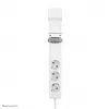 Neomounts DS22-840WH6 stolová zásuvka so svorkou a USB-C a USB-A konektormi – rýchle nabíjanie
