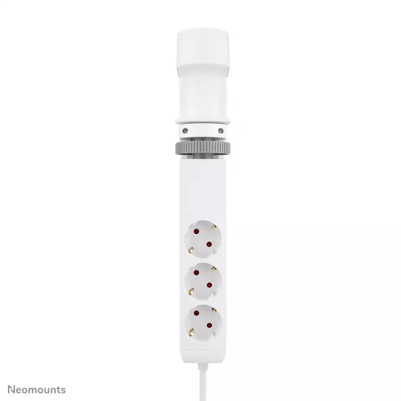 Neomounts DS22-840WH6 stolová zásuvka so svorkou a USB-C a USB-A konektormi – rýchle nabíjanie