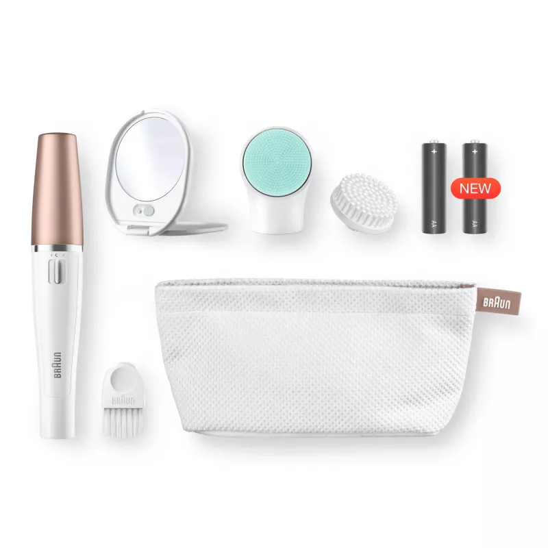 Epilátor na tvár Braun FaceSpa 851V zlatá biela
