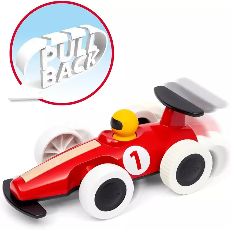 Autíčko Ravensburger BRIO Pull Back Motorized Big Race Car hračkárske vozidlo