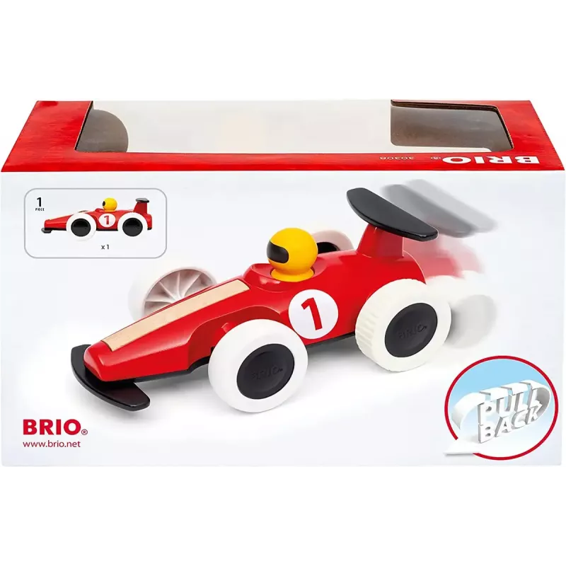 Autíčko Ravensburger BRIO Pull Back Motorized Big Race Car hračkárske vozidlo