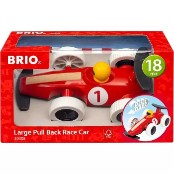 Autíčko Ravensburger BRIO Pull Back Motorized Big Race Car hračkárske vozidlo