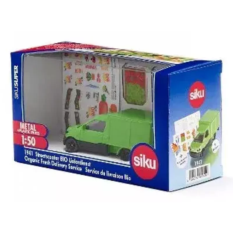 Siku Streetscooter Organic Fresh Delivery Service skúter model predmontovaný 1:50