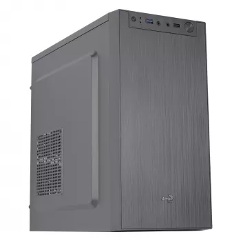 Aerocool CS108BKV1 kompaktná Micro ATX PC skriňa hliník brúsený 80 mm ventilátor čierna