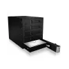 ICY BOX - IB-565SSK - backplane, 5x SATA 3,5 HDD pre 3x 5,25 šachtu, Hot Swap, bez nosiča - black
