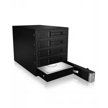 ICY BOX - IB-565SSK - backplane, 5x SATA 3,5 HDD pre 3x 5,25 šachtu, Hot Swap, bez nosiča - black