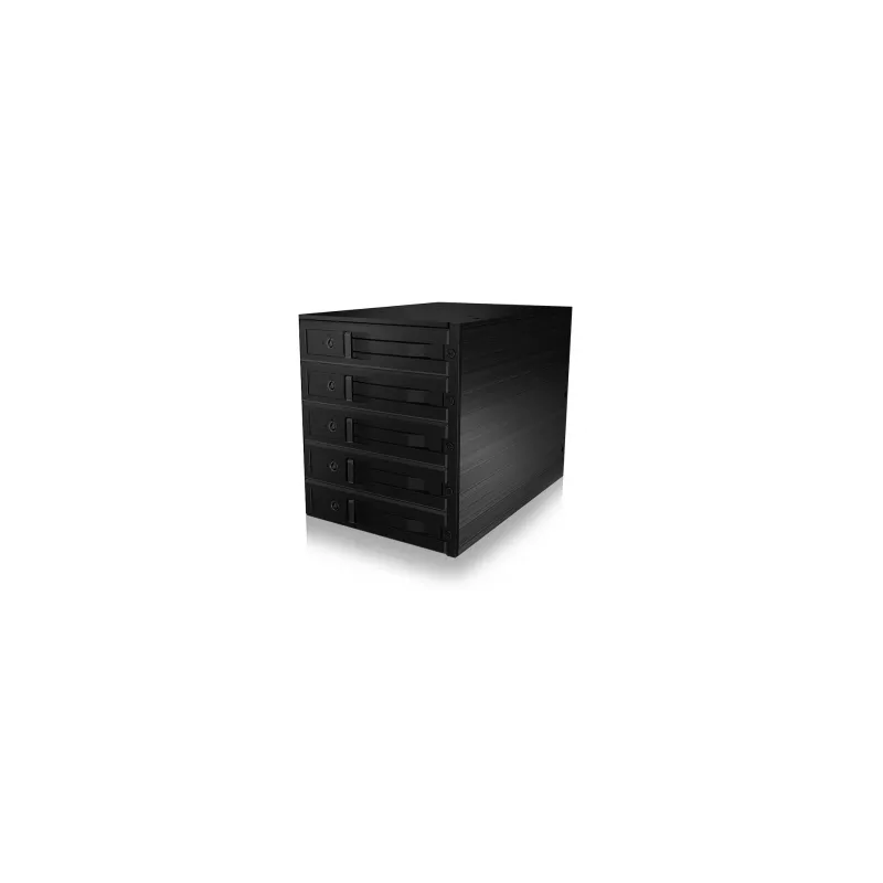 ICY BOX - IB-565SSK - backplane, 5x SATA 3,5 HDD pre 3x 5,25 šachtu, Hot Swap, bez nosiča - black