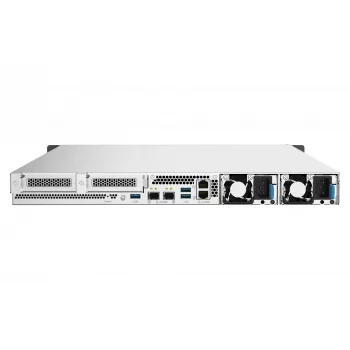 QNAP TS-h1090FU NAS Rack (1U) EPYC 7232P 64 GB DDR4 0 TB QuTS hero Black, sivá