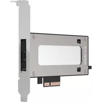 PCIe NVMe M.2 adaptérová karta Icy Dock MB840M5P-B, čierna/strieborná
