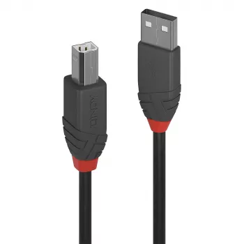 Lindy 3 m USB 2.0 Type-A na B kábel, Anthra Line