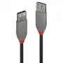Lindy 0,2m USB 2.0 Type-A predlžovací kábel, Anthra Line