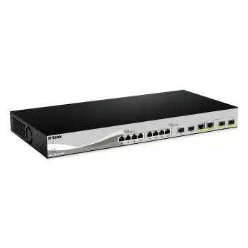 D-Link DXS-1210-12SC/E sieťový switch Managed L2 10G Ethernet (100/1000/10000) 1U čierna, strieborná