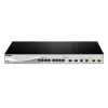 D-Link DXS-1210-12SC/E sieťový switch Managed L2 10G Ethernet (100/1000/10000) 1U čierna, strieborná