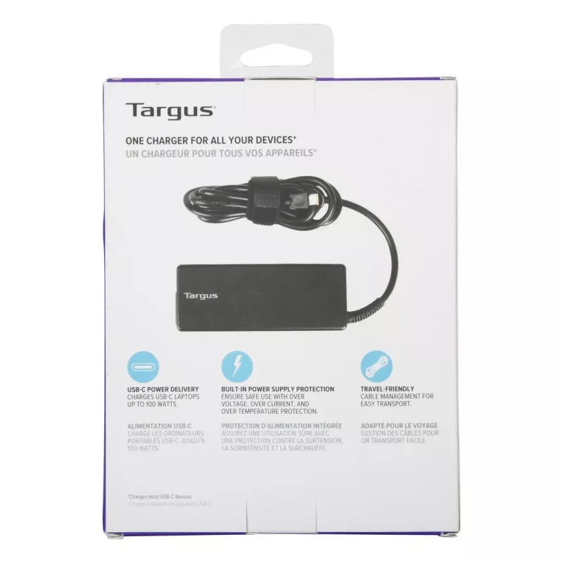 Targus APA108EU napájací zdroj/nabíjačka pre interiér 100 W čierna