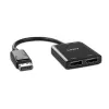 Lindy 38430 rozhranie hub DisplayPort 21600 Mbit/s čierny