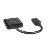 Lindy 38430 rozhranie hub DisplayPort 21600 Mbit/s čierny