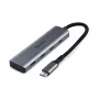 Lindy 43414 4-portový USB 3.2 Gen 2 Type-C hub, 4x USB-C, stolový