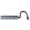 Lindy 43414 4-portový USB 3.2 Gen 2 Type-C hub, 4x USB-C, stolový