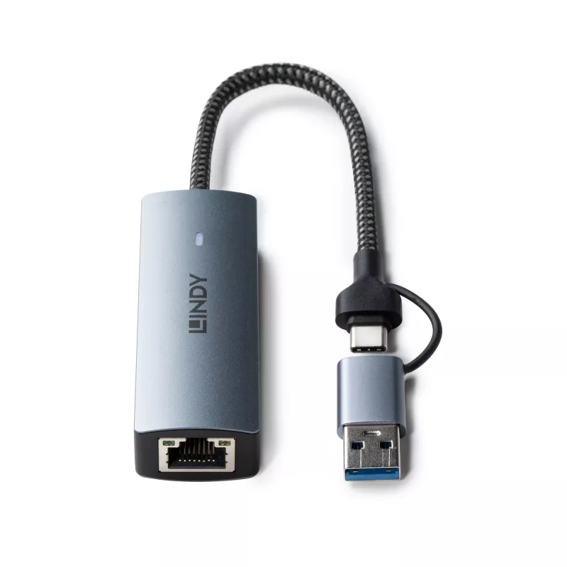 Lindy 43415 prevodník z USB 3.2 Gen 1 na 5G Ethernet