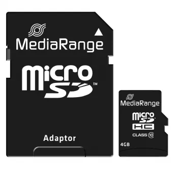 MediaRange 4 GB MicroSDHC Class 10 MR956 pamäťová karta