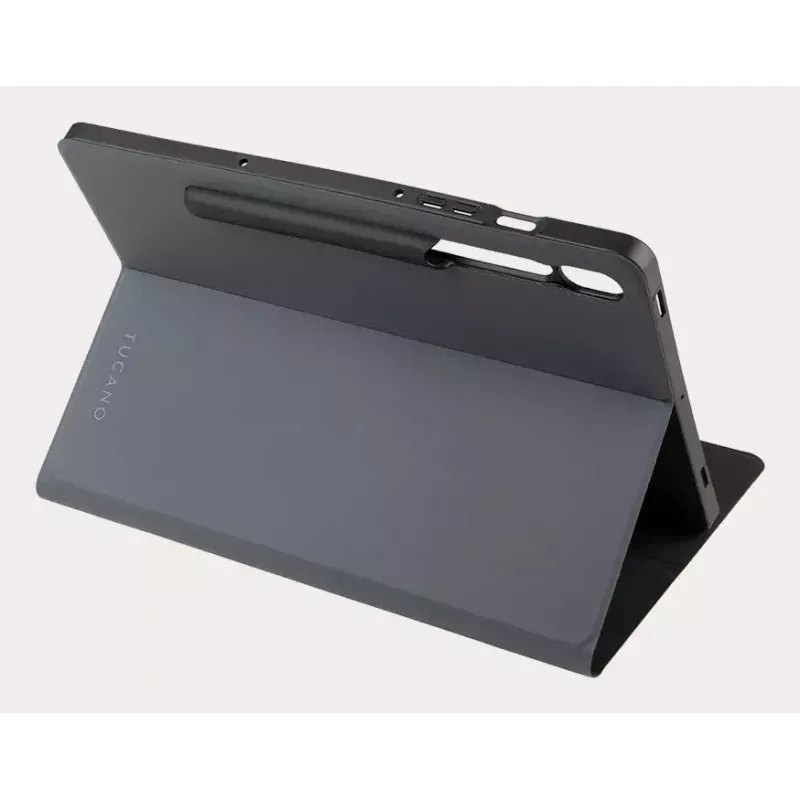 Tucano Gala TAB-GSS9P2-DG puzdro folio pre Samsung Galaxy Tab S9+ / S9 FE+ 12,4 palca, sivé