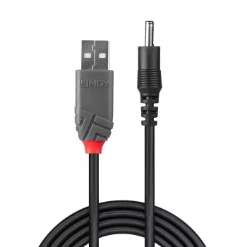 Lindy USB 2.0 kábel Type-A na 3,5-mm DC, 1,5 m