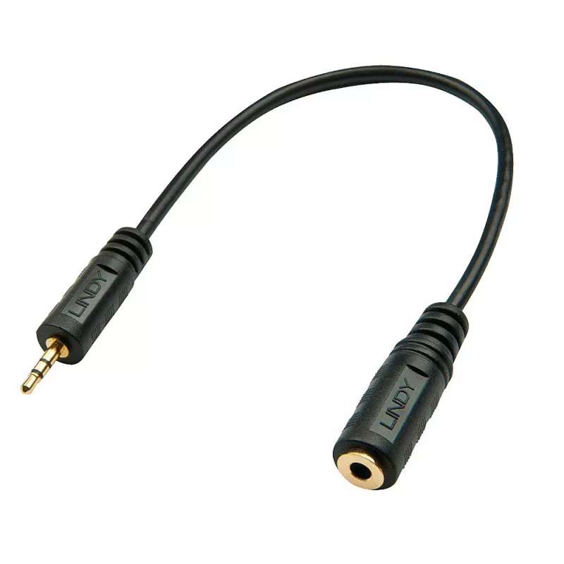Lindy audio adaptér 2,5 mm konektor samec na 3,5 mm konektor samica