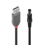 Lindy USB 2.0 Type-A na 5,5 mm DC kábel, 1,5 m