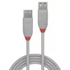 Lindy 5 m USB 2.0 Type-A predlžovací kábel, Anthra Line, sivá