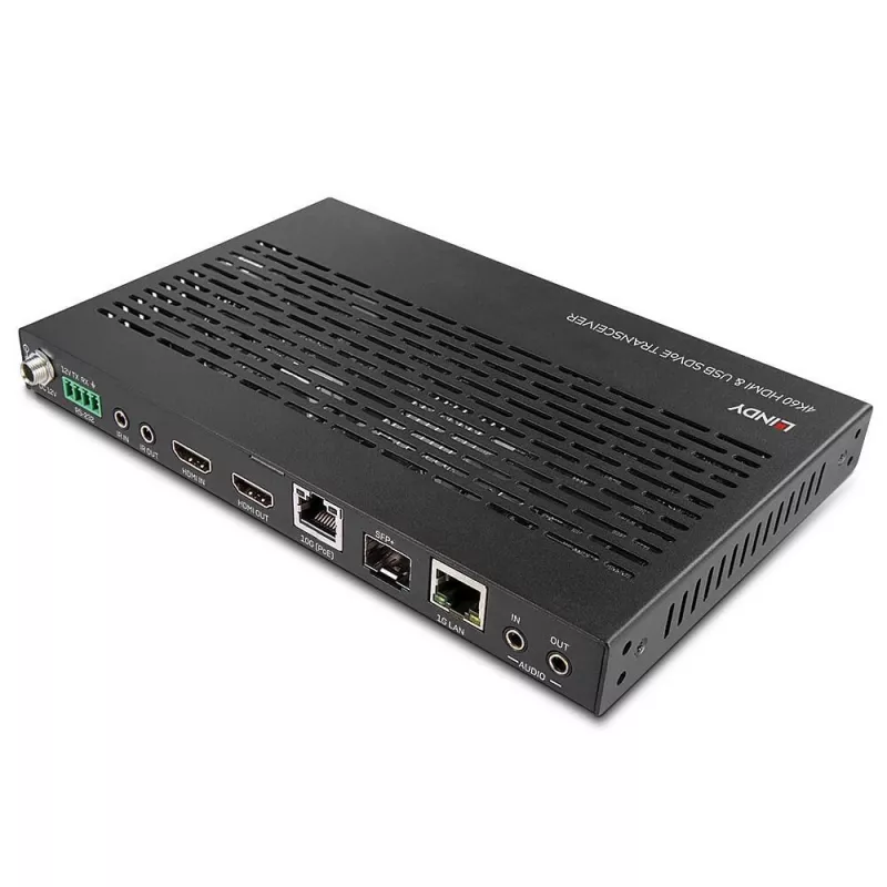 AV vysielač Lindy 4K60 HDMI a USB SDVoE transceiver
