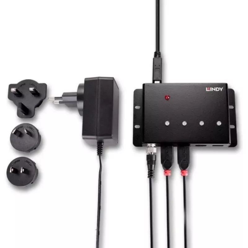 Lindy 4-port USB 3.0 kovový hub