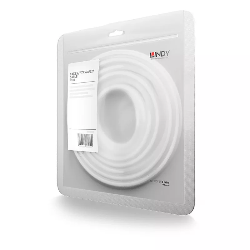 Lindy 47791 sieťový kábel biely 0,5 m Cat6 S/FTP (S-STP)