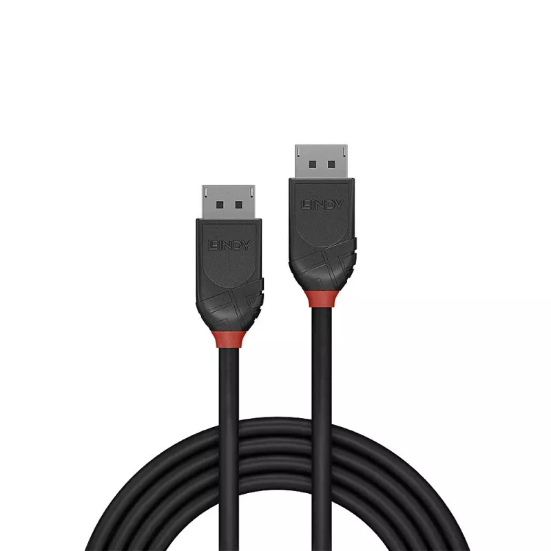 Lindy 1,5 m DisplayPort 1.2 kábel, Black Line
