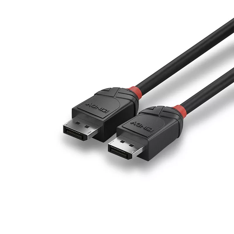 Lindy 1,5 m DisplayPort 1.2 kábel, Black Line