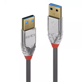 Lindy 36629 USB kábel USB 3.2 Gen 1 (3.1 Gen 1) 5 m USB A sivý