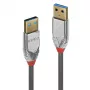 Lindy 36629 USB kábel USB 3.2 Gen 1 (3.1 Gen 1) 5 m USB A sivý