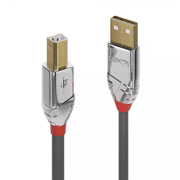 Lindy 0,5 m USB 2.0 Type-A na B kábel, Cromo Line