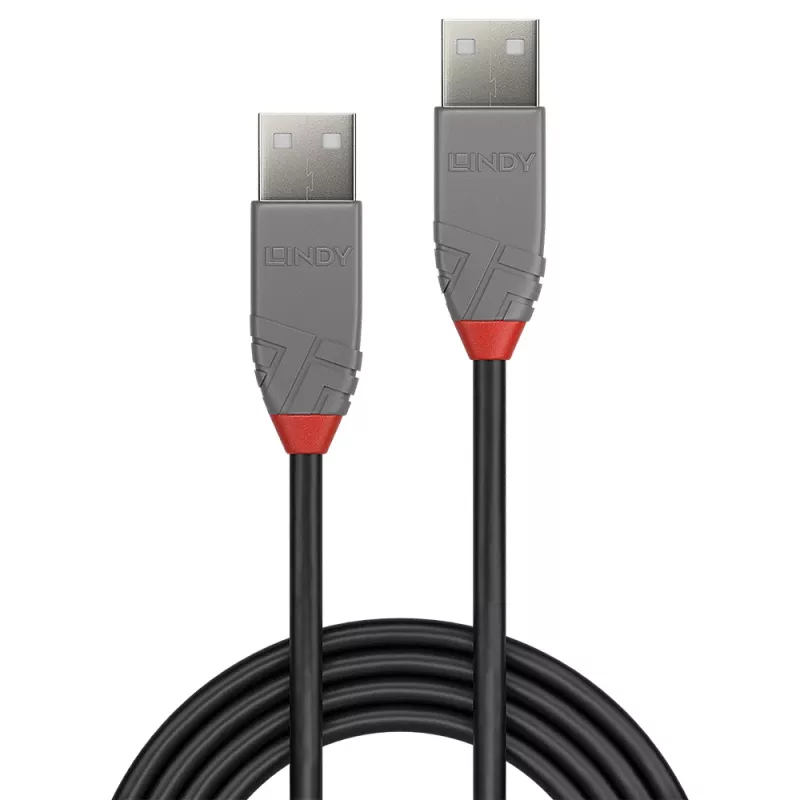 Lindy 5m USB 2.0 Type-A na A kábel, Anthra Line