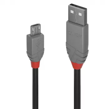 Lindy USB 2.0 Type-A na Micro-B kábel, 0,2 m, Anthra Line