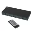 Lindy 4x4 HDMI 4K60 matica, HDMI, 4x HDMI, kov, 1080p, 2160p, DTS-HD, Dolby TrueHD, 12 V