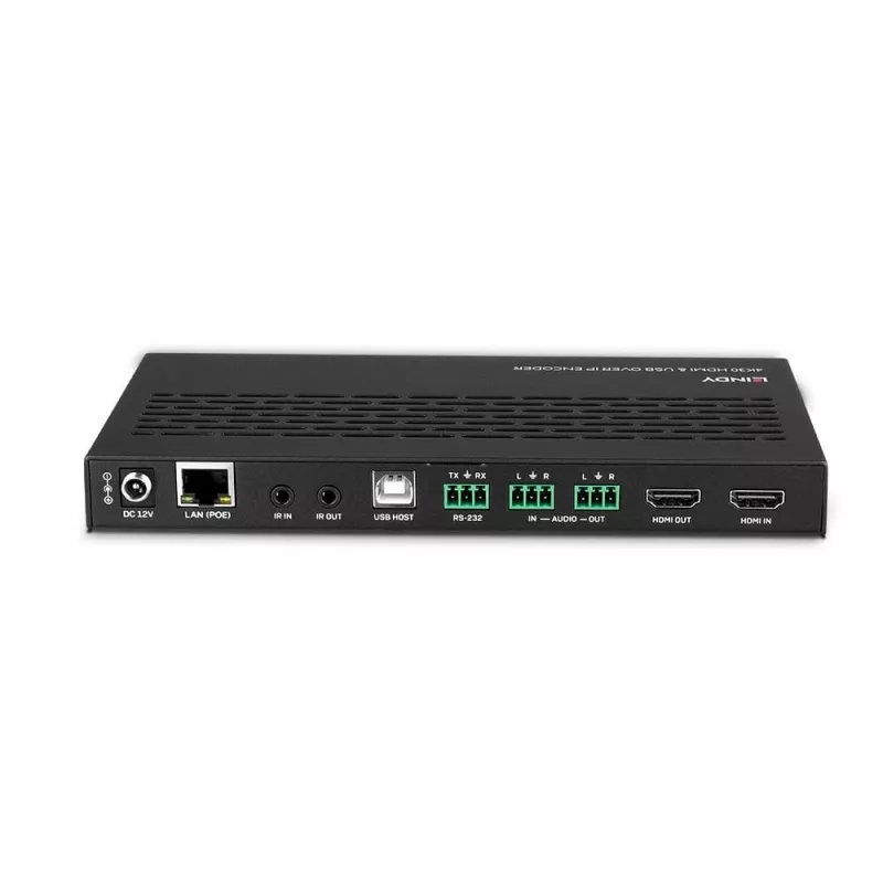 Lindy 38396 4K30 enkodér HDMI a USB cez IP, Multicast a Videowall, HDMI 2.0, HDCP 2.2, PoE, 100 m