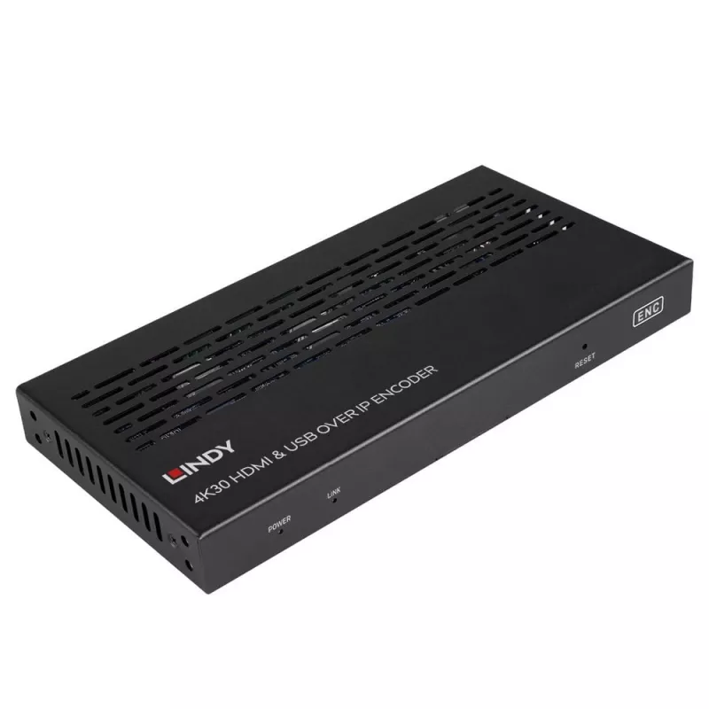Lindy 38396 4K30 enkodér HDMI a USB cez IP, Multicast a Videowall, HDMI 2.0, HDCP 2.2, PoE, 100 m