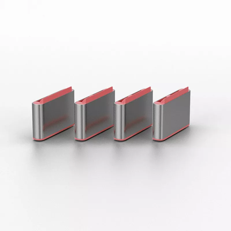 USB Type-C port blocker sada kľúčov Lindy, balenie 4 ks, ružová