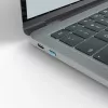 Port blocker Lindy USB Type-C port blocker sada kľúčov balenie 4 ks modrá