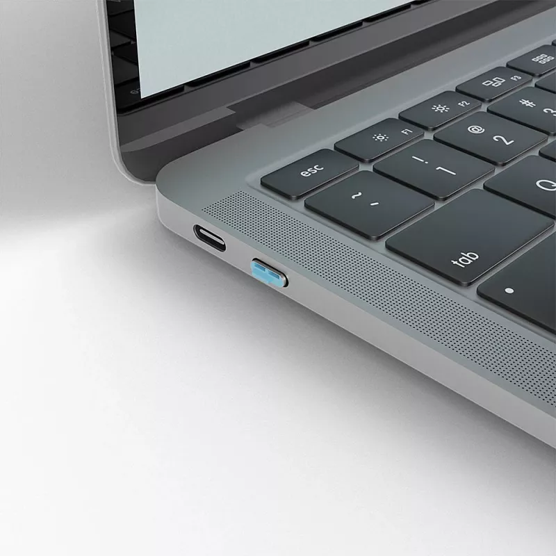 Port blocker Lindy USB Type-C port blocker sada kľúčov balenie 4 ks modrá