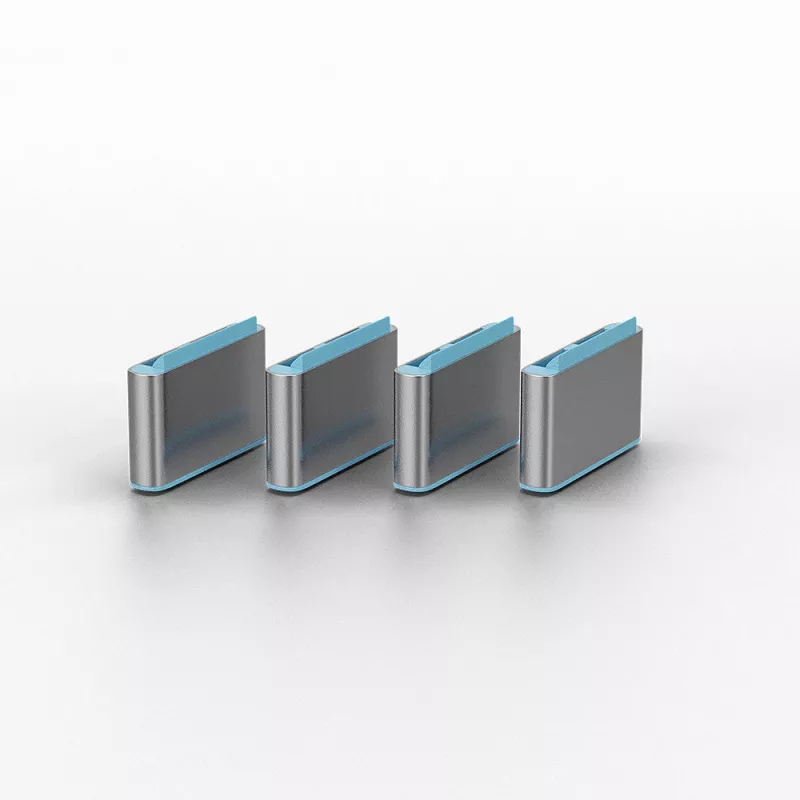 Port blocker Lindy USB Type-C port blocker bez kľúča balenie 10 ks modrá
