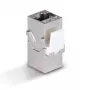Sieťový kábel Lindy CAT 6A samica coupler keystone RJ-45 plochý kovový 1 kus