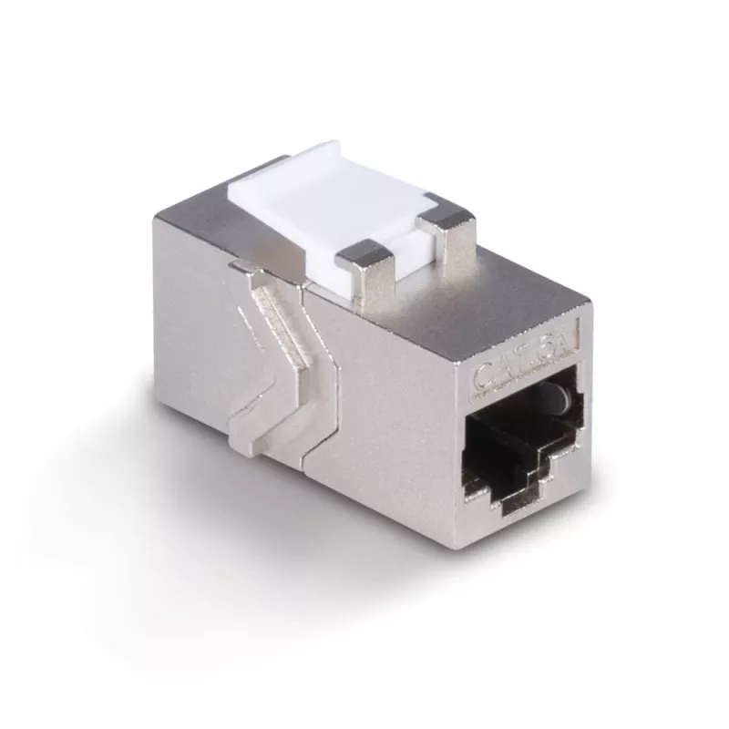 Sieťový kábel Lindy CAT 6A samica coupler keystone RJ-45 plochý kovový 1 kus